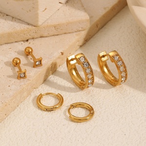 Fashion <b>Fine</b> Women <b>Earrings</b> Set Row Diamonds Statement Vintage Monogrammed CZ Zircon <b>Earrings</b> - Product Image 1