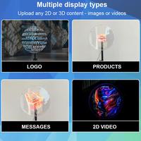 Ventilateur holographique 3D LED de 75 cm pour affichage publicitaire - Nouvel équipement de projection holographique avec effets visuels flottants