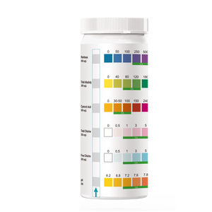 Kit de test d'analyse de l'eau de piscine et de bain à remous en une étape précis Bandelettes de test d'eau à 6 voies Résultats faciles à lire Accessoires de baignoire à glace - Product Image 5