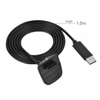 Câble USB pour manette sans fil XBOX360, câble de charge de données, 1,5 m, câble USB pour accessoires de jeu XBOX360