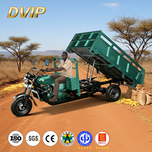 Tricycle motorisé robuste de 250 cm³ à 3 roues avec benne basculante pour le transport de sable et de pierres dans les mines et sur les fermes, pour adultes - Product Image 1