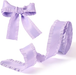 <span class=keywords><strong>Ruban</strong></span> en satin double face à volants effet feuille de lotus OKAY 9mm 16mm 25mm 38mm en gros pour emballage cadeau DIY, nœuds, pinces à cheveux <span class=keywords><strong>et</strong></span> couture - Product Image 3