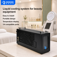 Système de refroidissement liquide miniature OCOCOO QC01-240 avec affichage de la température, ports G1/4 portables, installation facile pour équipement de beauté