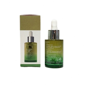 Skincare Packaging Cosmetic 30ml Flat Shoulder Essential Oil Black Gradient Glass Dropper <b>Bottle</b> 1 oz for Hair Oil Serum - Product Image 4