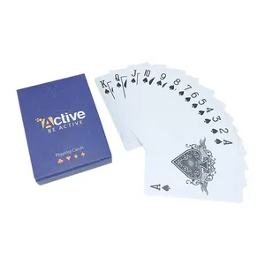 100% PVC Material Poker Cards Custom Kuwait Plastic Playing Cards Factory Wholesale Waterproof Pvc Playing Cards