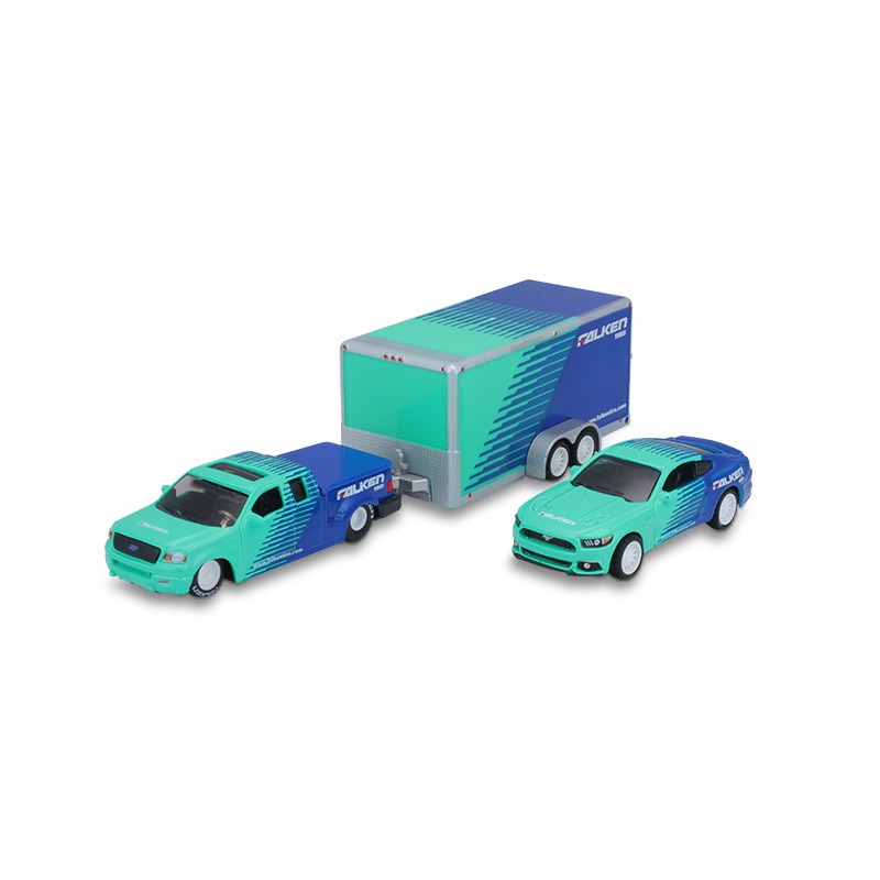 Coche Todoterreno Con Remolque Y Moto – Juego De Aventura 3 En 1 Con Luces Y Sonidos, Movimiento Por Inercia, Escala 1:16