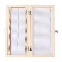 Wooden Slide Box, Biology Glass Prepared Microscope Slides Wooden Storage Box 11*16 Cm With a Slide Code