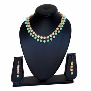 ลูกปัดอัลลอยคุณภาพสูงจากอินเดียเครื่องประดับแฟชั่นสำหรับผู้หญิงสร้อยคอชุบทองหลายสี22ชั้น - Product Image 1