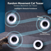 Jouet interactif intelligent pour chat Elecpet : Jouet traîneau UFO pour animaux de compagnie, avec plumes interchangeables, rechargeable par USB, pour l'entraînement et la chasse
