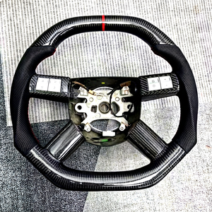 Volant en fibre de carbone pour Dodge RAM, configuration sélectionnée avec centre ouvert DRAMCUSTOMCFREF - Product Image 1