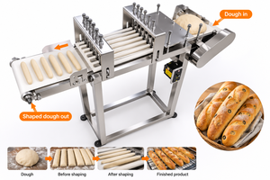 Machine à façonner la pâte en acier inoxydable pour usage commercial, machine à fabriquer des baguettes et des bâtonnets de <span class=keywords><strong>pain</strong></span>, machine à façonner la pâte à <span class=keywords><strong>pain</strong></span> - Product Image 3