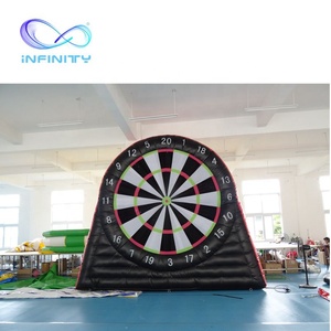 Al aire libre entretenimiento tiroteo pista de obstáculos inflables cancha de fútbol de pelota de golf juego de deportes <span class=keywords><strong>pie</strong></span> - Product Image 1