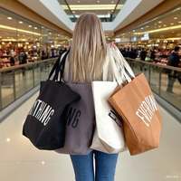 Vente en gros de sacs cabas en toile de coton réutilisables personnalisés Créez votre propre sac avec poignée en ruban ou en corde et logo imprimé personnalisé