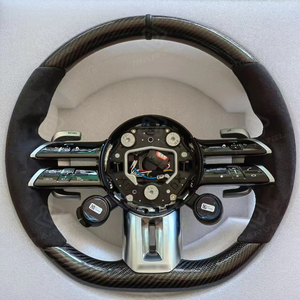 <span class=keywords><strong>Volante</strong></span> de fibra de carbono con perillas aptas para <span class=keywords><strong>Mercedes</strong></span> Benz AMG Clase G C43 C238 <span class=keywords><strong>A45</strong></span> G500 G63 E63 <span class=keywords><strong>volante</strong></span> de coche personalizado - Product Image 1