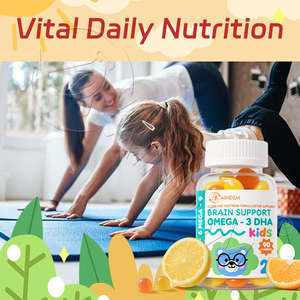 Venta al por mayor de fábrica Vegan Omega 3 DHA Gummy Supplements Eye Health Support Inmunity Boost Candy - Product Image 6