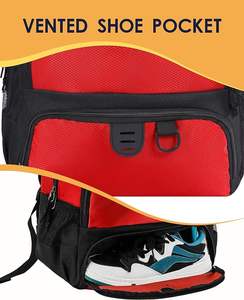 Free sample Men's Folding Waterproof Soccer <b>Bag</b> <b>with</b> a <b>Shoe</b> <b>Compartment</b> and a Large Capacity for Casual Sports Backpacks - Product Image 3
