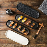 Assiette à sushi en céramique japonaise de haute qualité Harmony pour les fêtes, les restaurants, les plats d'apéritif - Vente en gros