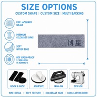 Étiquette tissée à points, structure dense, étiquette cousue pour vêtements de marque de sport, accessoire pour fabricants, approvisionnement commercial