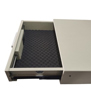 פלדה נסתרת מפתח אקדח קבינט תיבת עם שילוב מנעול תחת מיטת נשק בטוח - Product Image 6