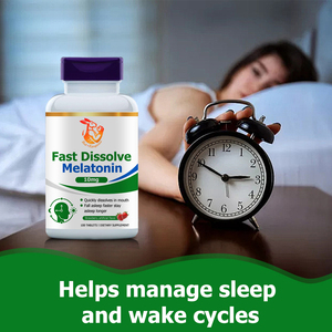 Comprimés de haute qualité pour améliorer l'humeur et favoriser le calme, saveur naturelle de baies, 100 comprimés de 10 mg, aide à gérer le cycle sommeil-réveil - Product Image 3