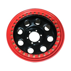 Rueda de Acero con Aro Beadlock de 17x7 Pulgadas para Vehículos Todoterreno 4x4, Suministro de Fábrica - Product Image 1