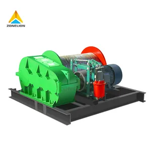 Heavy Duty Construction Lifting Double Drum Motor High Speed Cable Winch Power Electric Winch