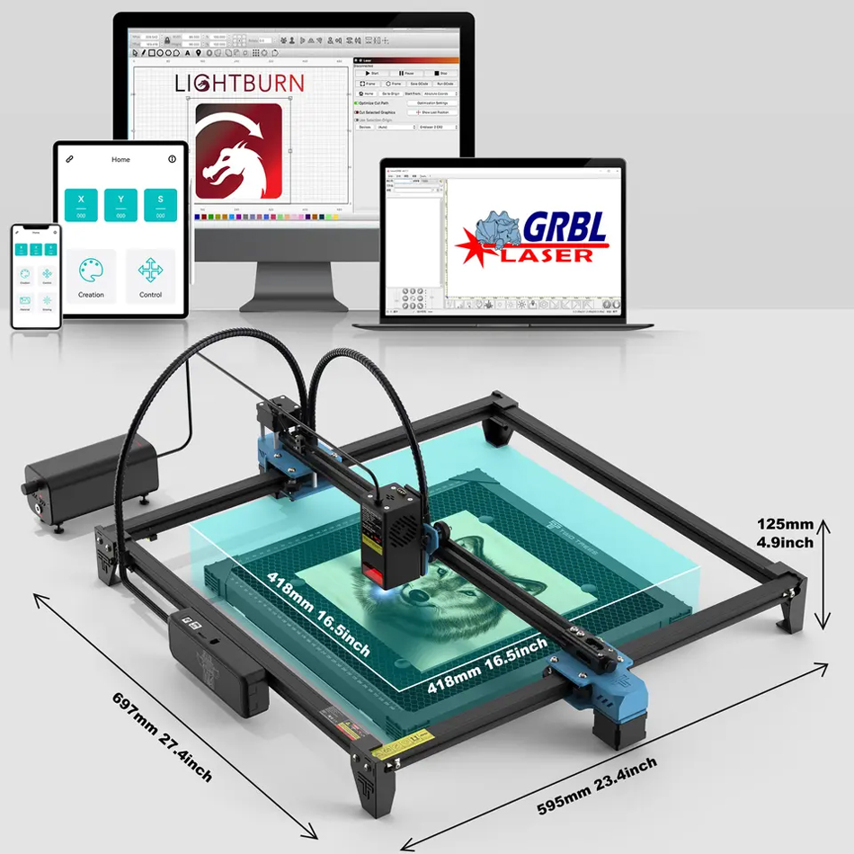 deviseworks ×simcraft 38GLOWBE Mellow Genuine DIY VzBoT AWD 330 VZ330 3D Printer Kit For