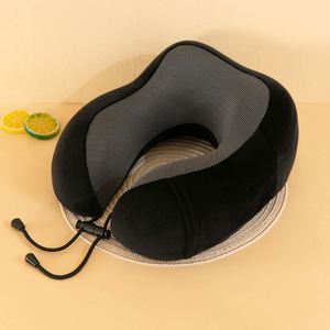 Muestra Gratis, Almohada de Viaje con Funda Extraíble y Cierre Ajustable, Almohada Cervical Cómoda de Espuma Viscoelástica para Dormir en el Avión - Product Image 5