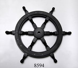 Handicrafts <b>Wooden</b> Ship <b>Wheel</b> 15" Antique Marine Nautical and Natural Decorative Ship <b>Wheel</b> for Wall Decoration 15" - Product Image 5