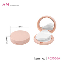 Boîtier de recharge rond personnalisé pour fond de teint, emballage cosmétique, conteneur rechargeable pour marque de cosmétiques