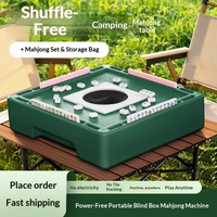 Wasi Zi Luxe Moderne Mahjong Boîte Mystère Mini Tuiles Non-Électriques en ABS Machine de Bureau Portable Voyage Dortoir Extérieur
