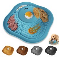 Gamelle automatique en silicone pour chiens et chats, base à forte succion, tapis d'alimentation lente pour aliments liquides et épais, anti-anxiété, portable