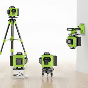 Niveau laser à faisceau vert 360° auto-nivelant pour marquage au sol et mural, kit d'outils laser de construction professionnelle - Product Image 1