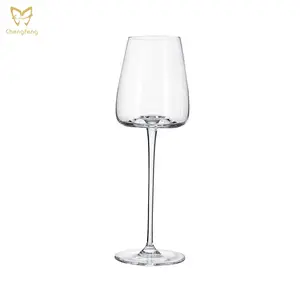 Nuevo estilo, logotipo personalizado, copa de vino sin plomo de cristal, copa de cristal transparente, copa de champán para el hogar
