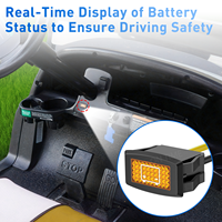 Luz de Advertencia de Batería de 48V con Lectura CDM Compatible con Club Car Precedent/Tempo/Onward 2014-UP Carro de Golf Eléctrico 103993901 105152301