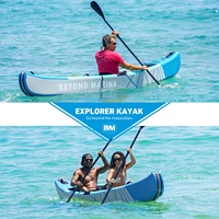Kayak gonflable de point de chute de bateau de canoë d'eau vive de 2 personnes pour la pêche