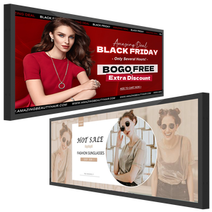 Affichage numérique d'intérieur, étagère, design de barre étirée, affichage publicitaire, lecteur publicitaire ultra-fin pour supermarchés - Product Image 2