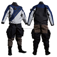 Combinaison étanche sur mesure pour la plongée technique, imperméable et coupe-vent avec joints en latex/aux poignets, fabriquée en Chine