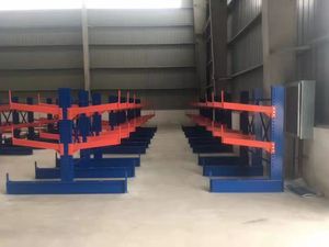 סין מותגי מתכת מותש צינור פלדה אנכי אחסון cantiel מדפי מדף צד כפול מתלה צד אחד - Product Image 5