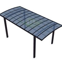 Tente auvent pour voiture en polycarbonate et aluminium – Abri de voiture en aluminium, auvent de garage, carport en aluminium