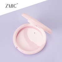 Boîtier vide pour poudre compacte avec miroir, 59 mm, pour une seule fard à joues rond rose, palette de maquillage format poche, palettes de fards à paupières, vente en gros