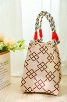 Tas Belanja Rajut Estetik Crochet, Tas Selempang Wanita, Tas Pantai, Tas Selempang Santai Motif Bunga Matahari