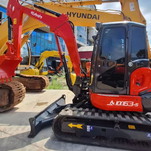 Pelle hydraulique sur chenilles Kubota 5 tonnes KX163-5 originale d'occasion Kubota 163-5 Pelles moyennes en stock - Product Image 1