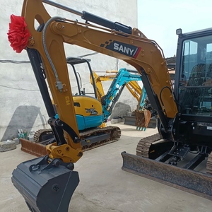 Mini-excavatrice hydraulique SANY SY35U d'occasion de 3,5 tonnes avec moteur diesel et chenilles pour la construction - Product Image 2