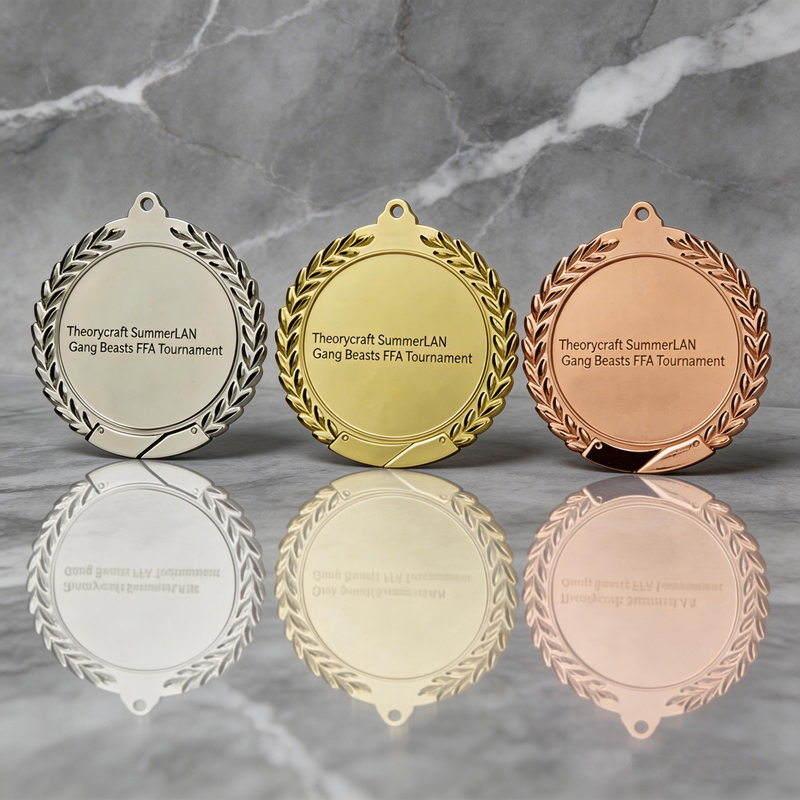 Manufacturer Custom 3d Gold Silver Bronze