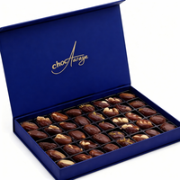 Boîte à chocolat vide personnalisée de luxe, boîte à bonbons sucrés pour la Saint-Valentin, boîte à tiroirs rigide, emballage de chocolat, boîte en carton