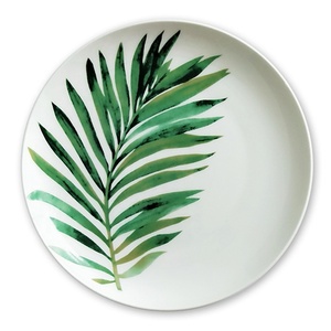 Promotion European Green Leaf <b>Dinnerware</b> Set Ceramic Plate Set - Product Image 2