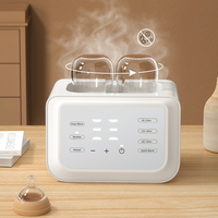 Chauffe-biberon multifonctionnel double, sans BPA, anti-déversement, avec écran LED, contrôle automatique de la température, prise EU 220V