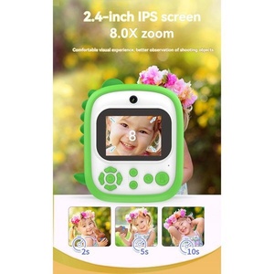 Kamera Instan Dinosaurus untuk Anak-anak dengan Fungsi Video, Musik, dan Grafiti, Kamera Anak-anak Definisi Tinggi - Product Image 2