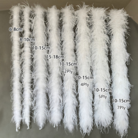 PROMOTION : Boas en Plumes d'Autruche Naturelles Teintes, Vente en Gros, 10-15cm, 1-30 Plis, pour Robes, Bricolage, Artisanat, Mariages, Costumes, Danse, Fêtes, Halloween